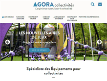 Tablet Screenshot of agora-collectivites.com